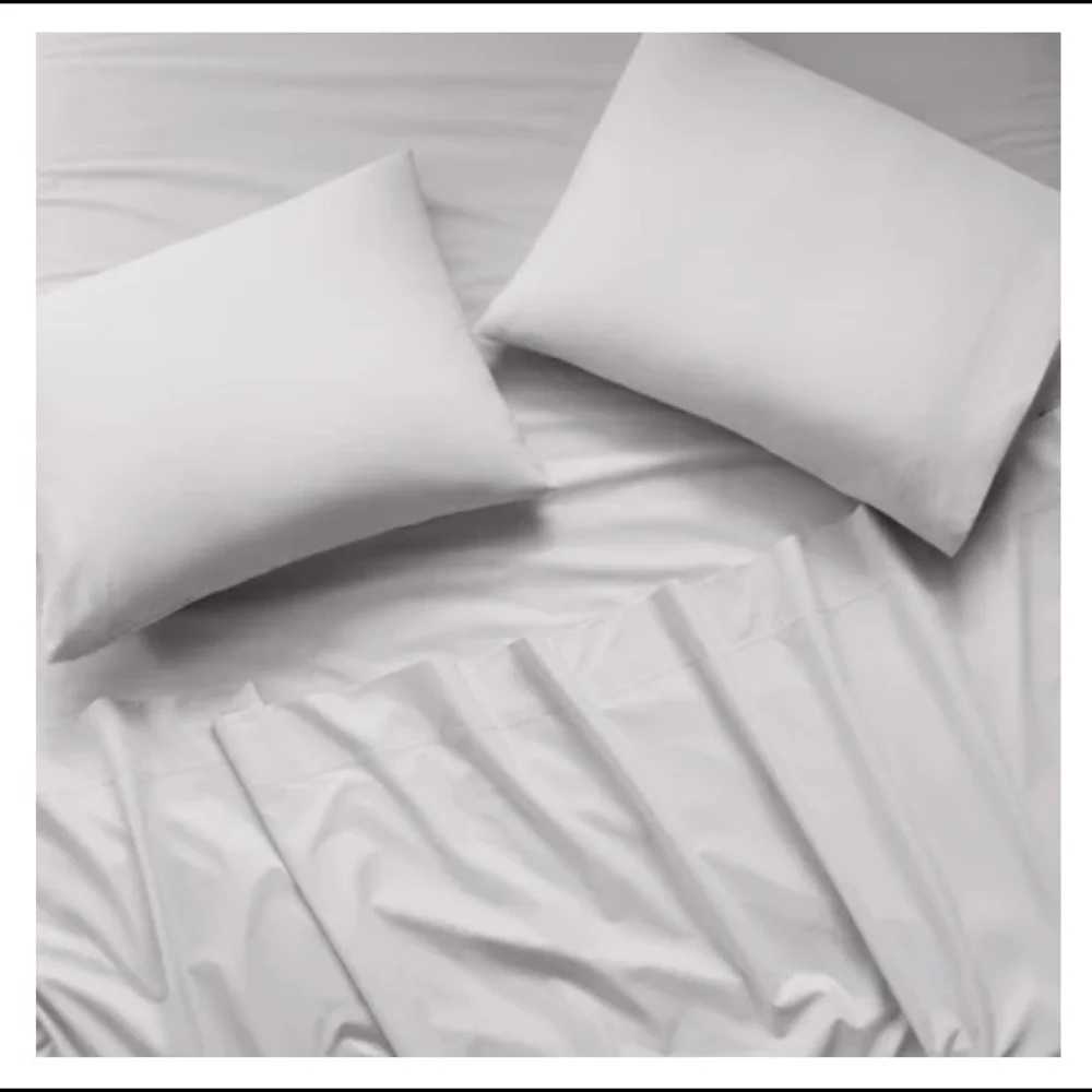 Jonathan Adler Long Staple Percale Cotton Queen Bedding - Two Flat Sheets